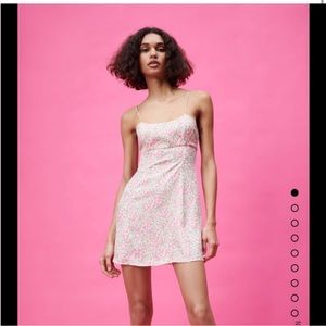 Zara floral mini dress